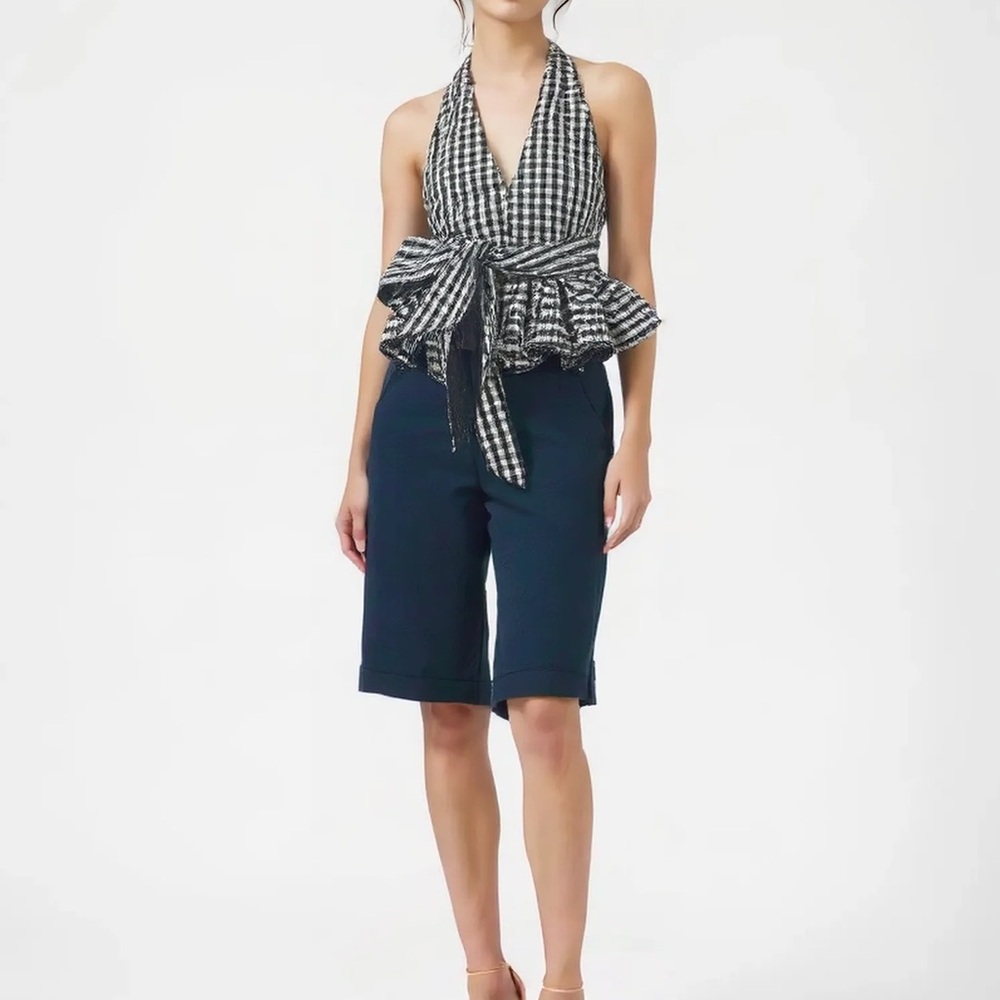 ELLEMENNO Cropped Pants Black 34x16.5